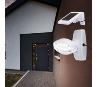 LED Solare Luce da Parete 90° Sensore Facciate Faretto Porta di Casa Attacco