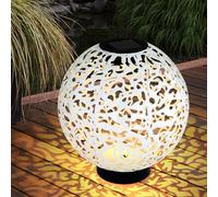 LED Solare Sfera Esterno Luci Decorazione Giardino Calcestruzzo Ottica Balcone A