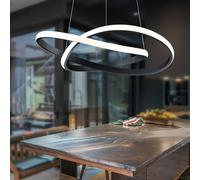 LED Sospensione Lampada da Soffitto Salotto Camera Anello Altezza Regolabile a