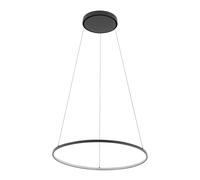 LED Sospensione Nero Acciaio 3000 K L: 60 CM Tavolo da Pranzo Pendelleuchte Sala