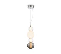 LED Sospensione Vetro Metallo Bianco Caldo 3000 K 14,7cm Larghezza Pendelleuchte