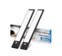 Led Sottopensile Cucina con Sensore di Movimento, Dimmerabile Luci Sottopensile Cucina Senza Fili, Ricaricabile Luce Led Sottopensile per Cucina, Armadio Guardaroba (Luce Bianca Fredda, 25,5CM)