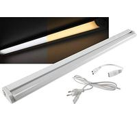 LED sottopensile Luce da cucina 56cm 8Watt 913 Lumen - Colore luce Bianco caldo regolabile - Striscia luminosa per cucina bagno ufficio scaffale - Orientabile Inclinabile