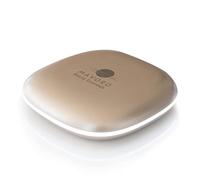 LED Specchio Ingranditore Tascabile Illuminato per Trucco, Normale e 10X | Specchio Compatto Portatile da Borsetta con Luce a LED Naturale Dimmerabile, USB ricaricabile (Champagne Gold S)