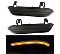 LED Specchio Lampeggiatore Nero Fumare per VW Passat 3BG B5 B6 3C Sharan EOS