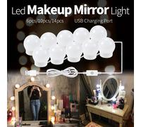 LED specchio per il trucco lampadina da toeletta luci da toeletta lampada da parete a LED con regolazione continua per la decorazione dello specchio del bagno della camera da letto