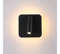 LED Spotlight, 2 Reading Wall Light with Background Lights, Wall Sconce Matt Finish Can Be Rotated, 13W LED, 350° Lamp Head Wall Lamps for Bedside Decorative