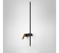 LED Spotlight, 31.5" Linear Metal Flute Wall Lamp with Adjustable Reading, LED Wall Lights - 19W, Ultra-Thin Bedside Wall Sconce, Strip Bedroom Wall Lamps