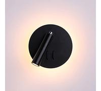 LED Spotlight, 3W Spot Lights Rotating 330° Folding ° Up And Down, Hardwired Wall Mount Lights Indoor Metal 8W LED Wall Lamp for Bedroom Hallway, Warm White