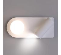 LED Spotlight, BedroomUltra-Thin Metal Wall Light with 360° Rotat Adjustable, Wall Lamps 20W - 3 Color Mode Reading Lights