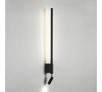 LED Spotlight, Bedside Reading Wall Lamp, Linear Metal Ultra-Thin Flute Wall Sconce with Adjustable, Bedroom Decorative Lighting Wall Lights
