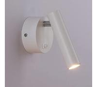 LED Spotlight, Bedside with Button Switching On, LED Reading Wall Lamp, Metal Wall Sconce, 3W 6000K Bedroom Decorative Wall Light Lighting Angle 30°