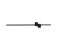 LED Spotlight, Black Long Strip Wall Lamp, Linear Metal Wall Light with *2, LED Wall Sconce - 3000K, Bedroom Bedside Wall Lamps, Ultra-Thin Decorative Lighting Wall Lights
