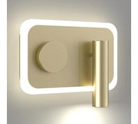 LED Spotlight, LED Wall 13W Hardwired Wall Sconce with Switch, Round/Square Wall Swivel Lamps, Adjustable Wall Accent Spot Lighting for Bedroom Bedside Reading