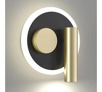 LED Spotlight, LED Wall 13W Hardwired Wall Sconce with Switch, Round/Square Wall Swivel Lamps, Adjustable Wall Accent Spot Lighting for Bedroom Bedside Reading