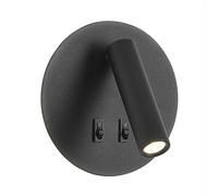 LED Spotlight, LED Wall Sconce Bedside Wall Lamp Wall Mount Reading Light, Round Wall Swivel 10W Sconces Wall Lighting for Bedroom Living Room Study Hotel Office