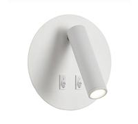 LED Spotlight, LED Wall Sconce Bedside Wall Lamp Wall Mount Reading Light, Round Wall Swivel 10W Sconces Wall Lighting for Bedroom Living Room Study Hotel Office