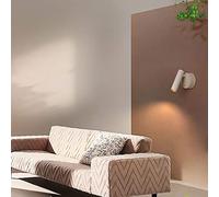 LED Spotlight, Wall Mount Reading Light Bedside Rotating Hardboard LED Wall Sconce with Switch, Adjustable Matte Hotel Bedroom Living Room Hallway Decor Wall Lamp 3000K 5W