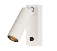 LED Spotlight, Wall Mounted Reading Light with Switch, 3W LED Headboard Lamp, Hardwired Accent Lighting Adjustable, Directal for Bedroom Gallery Hallway (White 3000K)
