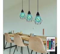 LED Stile Retrò Coprire Lampada a Sospensione RGB Regolatore Telecomando Griglia [EEK: F]