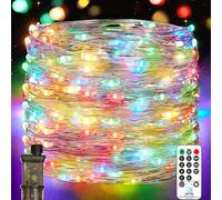 Led Stringa Luci, 23M 200 LEDs Lucine led Decorative 8 Modalità Impermeabile con EU Spina, Telecomando, Timer e Dimmer per Interni e Esterni, Natale, Halloween, Matrimonio (1 Pezzi, Multicolore)