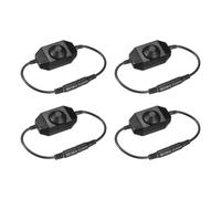 LED Striscia Dimmer Interruttore 12-24V DC PWM Rotante Inline Dimmer,Nero,4pz