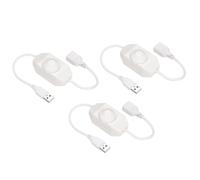 LED Striscia Dimmer Interruttore 5V DC USB Femmina a Maschio,Bianco 3pz