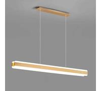 Led Suspension Lamp Hanging Lamp Chandelier Drop Light Light Modern 3 Color Mode Linear Long Strip Gold Metal with Acrylic Shade Ultra Slim Restaurant Kitchen Island/One Color/80Cm(80Cm)