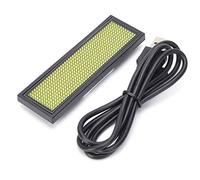 Led Tag Scrolling Sign Programmabile, 180 mAh Badge Porta Magnetica con Magnete a Scorrimento, Ricaricabile via Micro USB, Display HD per Messaggi Personalizzati