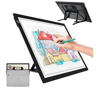 LED Tavoletta Luminosa A3 Dimmerabile, Ricaricabile Tavola Luminosa Disegno Lavagna Luminosa per Pittura Diamante, Disegno, Pittura, Schizzi, Animazione, con Borsa Trasporto