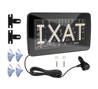 LED Taxi Sign - 12V Luminouss TAXI Light Sign | High-Brightness Rideshare Signs with Suction Cup Mount | 2-colors Anti-Slip Panel Indicator for Windshield Dashboard Delivery Driver Garage Display