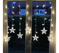 LED Tenda di Stelle Catena Luci Pendenti Stern Tenda Interno Esterno Corrente