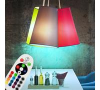 LED Tessuto Coprire Pendolo Illuminazione Dimmerabile RGB Telecomando Soggiorno [EEK: F]