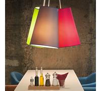 LED Tessuto Coprire Pendolo Illuminazione Dimmerabile RGB Telecomando Soggiorno [EEK: F]