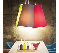 LED Tessuto Coprire Pendolo Illuminazione Dimmerabile RGB Telecomando Soggiorno [EEK: F]