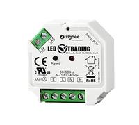 LED TRADING ZigBee 3.0 - Interruttore da incasso, 1 canale per 230 V max. 200 W LED 400 W alogena con collegamento a pulsante, lampade commutabili, trasformatori e luci con connettore neutro