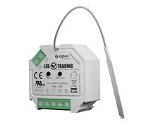 LED TRADING ZigBee Controller 230 V, attuatore dimmer, max. 200 W, connettore interruttore a LED, controllo di fase, per lampade LED dimmerabili, trasformatori e luci (dimmer per interruttore)