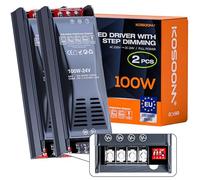 LED Transformer 24V DC 100W 4.16A 2PCS Alimentatore stabilizzato switching Trasformatore 220v Striscia slim faretti Driver alimentatori Dimmerabile trasformatori Strisce trafo Luci Power Supply