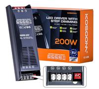 LED Transformer 24V DC 200W 8.33A 1PCS Alimentatore stabilizzato switching Trasformatore 220v Striscia slim faretti Driver alimentatori Dimmerabile trasformatori Strisce trafo Luci Power Supply