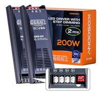 LED Transformer 24V DC 200W 8.33A 2PCS Alimentatore stabilizzato switching Trasformatore 220v Striscia slim faretti Driver alimentatori Dimmerabile trasformatori Strisce trafo Luci Power Supply