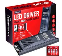 LED Transformer Dimmerabile 24V 200W 8.33A 1PCS Alimentatore stabilizzato switching Trasformatore AC 220v 12v DC Striscia slim faretti Driver alimentatori trasformatori Strisce trafo Luci Power Supply