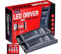 LED Transformer Dimmerabile 24V 200W 8.33A 2PCS Alimentatore stabilizzato switching Trasformatore AC 220v 12v DC Striscia slim faretti Driver alimentatori trasformatori Strisce trafo Luci Power Supply