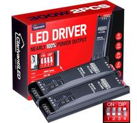 LED Transformer Dimmerabile 24V 300W 12.5A 2PCS Alimentatore stabilizzato switching Trasformatore AC 220v 12v DC Striscia slim faretti Driver alimentatori trasformatori Strisce trafo Luci Power Supply