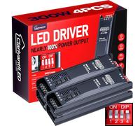 LED Transformer Dimmerabile 24V 300W 12.5A 4PCS Alimentatore stabilizzato switching Trasformatore AC 220v 12v DC Striscia slim faretti Driver alimentatori trasformatori Strisce trafo Luci Power Supply