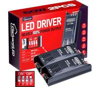 LED Transformer Dimmerabile 24V 60W 2.5A 2PCS Alimentatore stabilizzato switching Trasformatore AC 220v 12v DC Striscia slim faretti Driver alimentatori trasformatori Strisce trafo Luci Power Supply