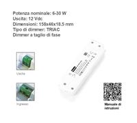 LED Trasformatore 12V Dimmerabile TRIAC 10W 25W 30W 50W 100W LED Alimentatore