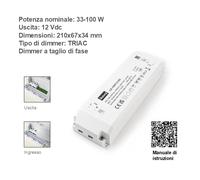 LED Trasformatore 12V Dimmerabile TRIAC 10W 25W 30W 50W 100W LED Alimentatore