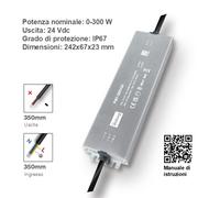 LED Trasformatore 24V 6W - 500W IP67 Impermeabile LED Driver Alimentatore