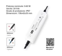 LED Trasformatore 24V 6W - 500W IP67 Impermeabile LED Driver Alimentatore