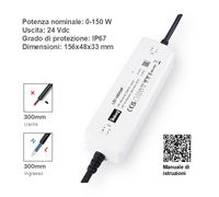 LED Trasformatore 24V 6W - 500W IP67 Impermeabile LED Driver Alimentatore